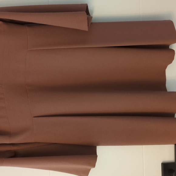 Otto D'Ame Minimalist Career Office Formal A Line Neutral Color dress Size 10 - Picture 9 of 9